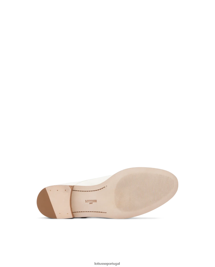 ponto Lottusse mulheres claire safian carimbo bezerro oxford off white 86F22T241 calçados