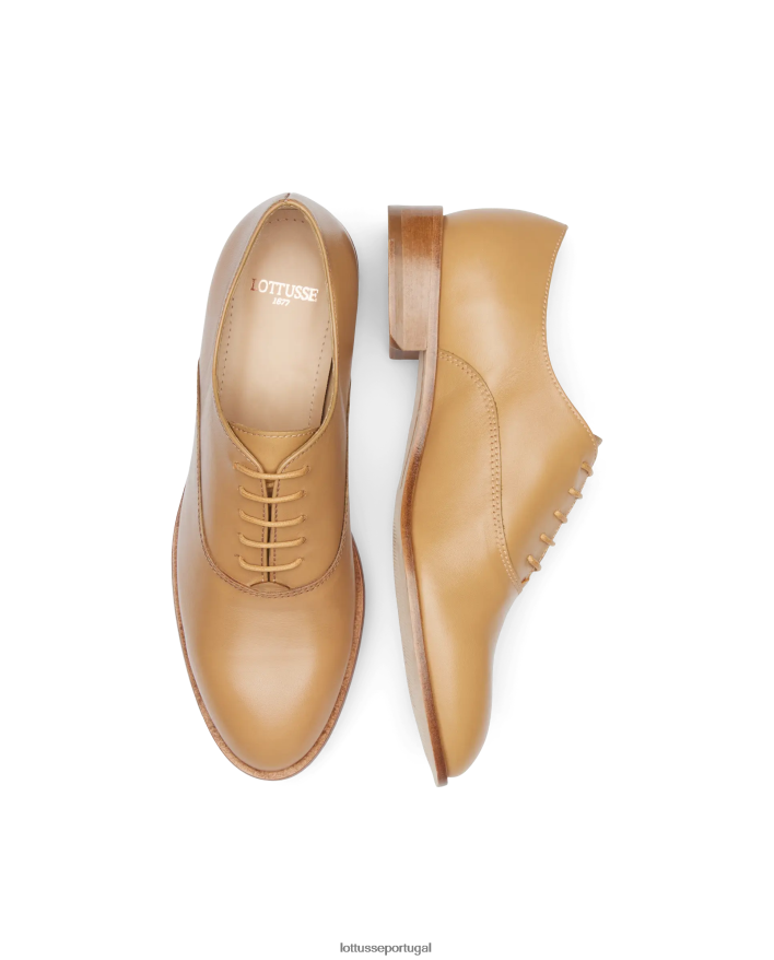 ponto Lottusse mulheres claire simples bezerro oxford marrom 86F22T242 calçados