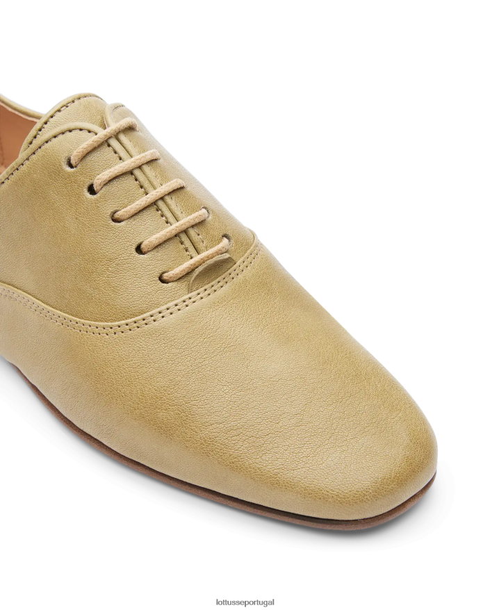 ponto Lottusse mulheres goya brilhante lavagem cordeiro oxford verde oliva 86F22T274 calçados