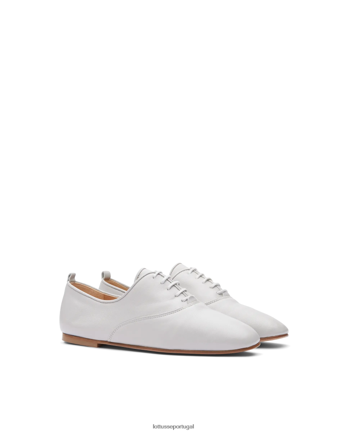 ponto Lottusse mulheres goya cordeiro macio oxford off white 86F22T271 calçados