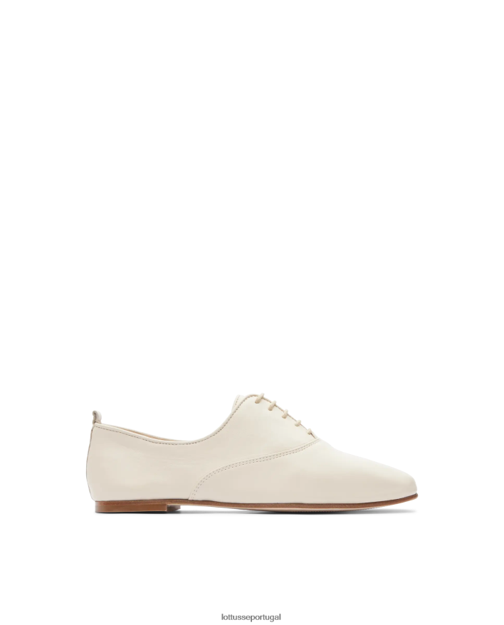 ponto Lottusse mulheres goya cordeiro macio oxford off white 86F22T273 calçados