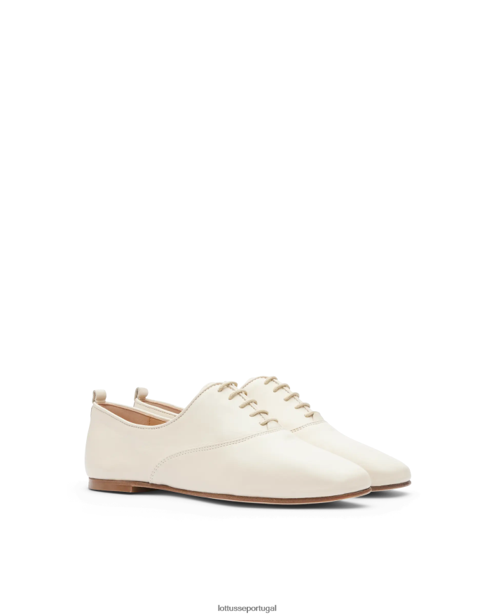 ponto Lottusse mulheres goya cordeiro macio oxford off white 86F22T273 calçados