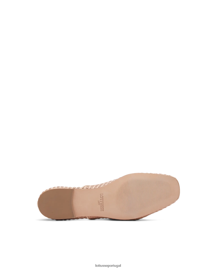 ponto Lottusse mulheres goya couro de bezerro malha oxford natural 86F22T269 calçados