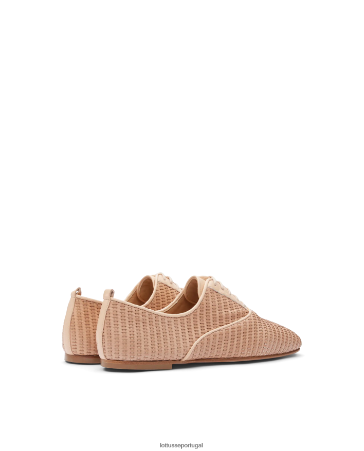 ponto Lottusse mulheres goya couro de bezerro malha oxford natural 86F22T269 calçados