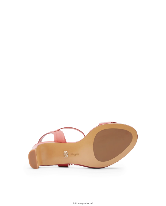 ponto Lottusse mulheres sandálias de bezerro smithson crust anilina vermelho 86F22T220 calçados