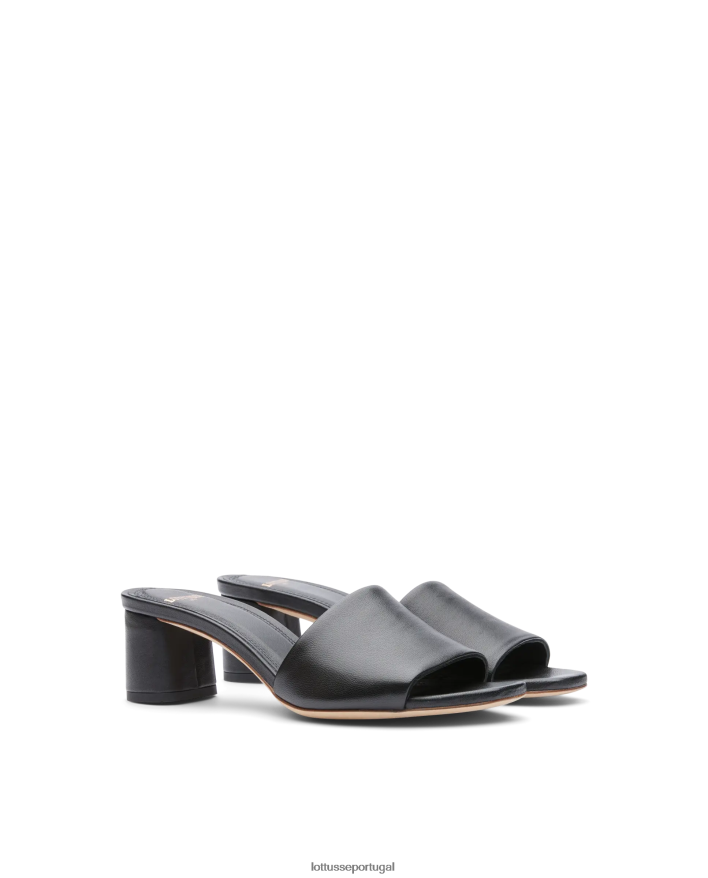 ponto Lottusse mulheres sandalias macias nicole cordeiro preto 86F22T283 calçados
