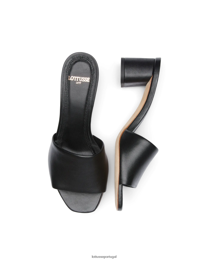 ponto Lottusse mulheres sandalias macias nicole cordeiro preto 86F22T283 calçados