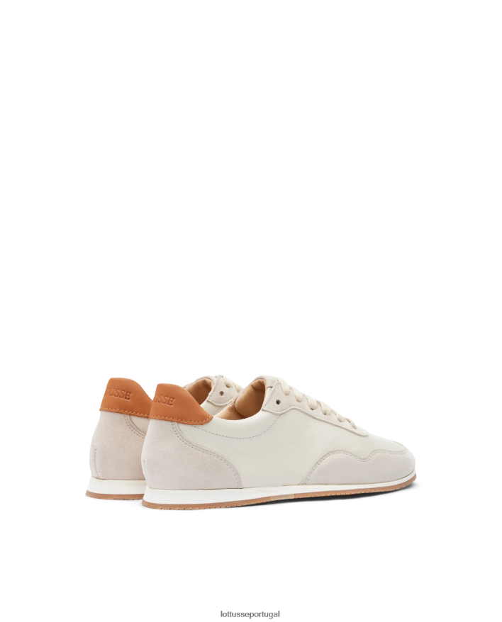 ponto Lottusse mulheres tênis de camurça de cabra mancor off white 86F22T297 calçados