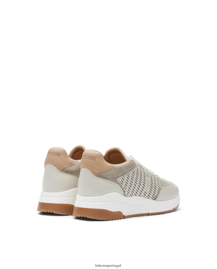 ponto Lottusse mulheres tênis diana soft bezerro off white 86F22T304 calçados