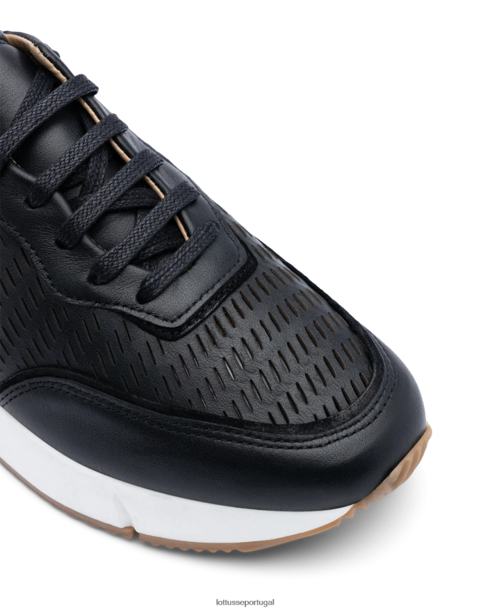 ponto Lottusse mulheres tênis diana soft bezerro preto 86F22T208 calçados
