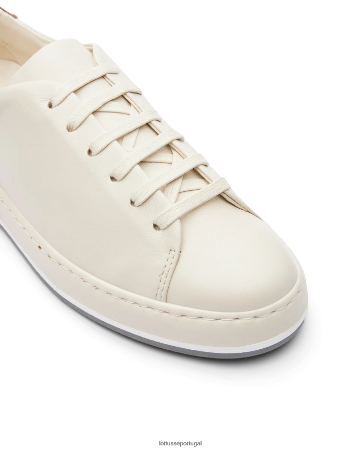 ponto Lottusse mulheres tênis libby cordeiro macio off white 86F22T305 calçados