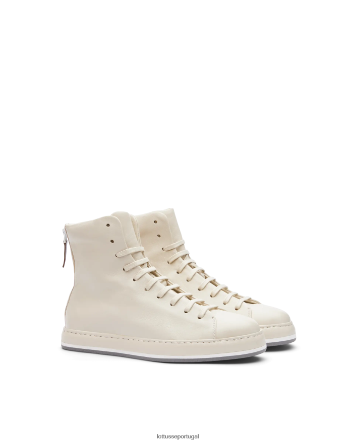 ponto Lottusse mulheres tênis macio libby merino cordeiro off white 86F22T414 calçados