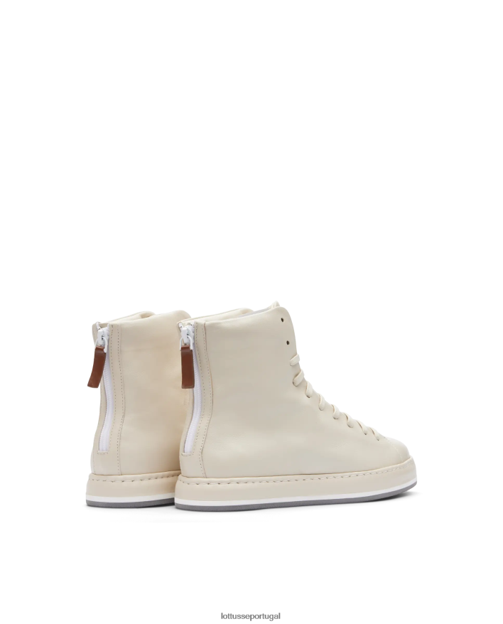 ponto Lottusse mulheres tênis macio libby merino cordeiro off white 86F22T414 calçados