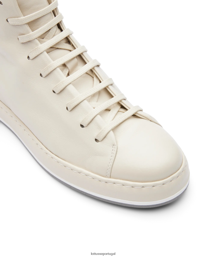 ponto Lottusse mulheres tênis macio libby merino cordeiro off white 86F22T414 calçados