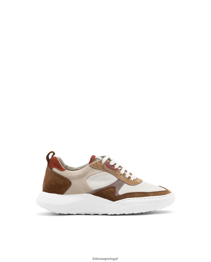 ponto Lottusse mulheres tênis trotter camurça bezerro multicolorido 86F22T419 calçados