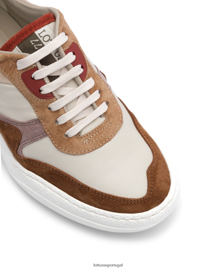 ponto Lottusse mulheres tênis trotter camurça bezerro multicolorido 86F22T419 calçados