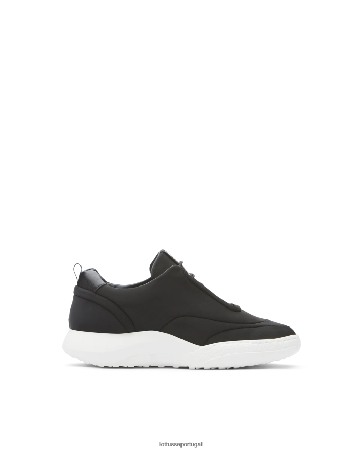 ponto Lottusse mulheres tênis trotter em tecido neoprene preto 86F22T417 calçados